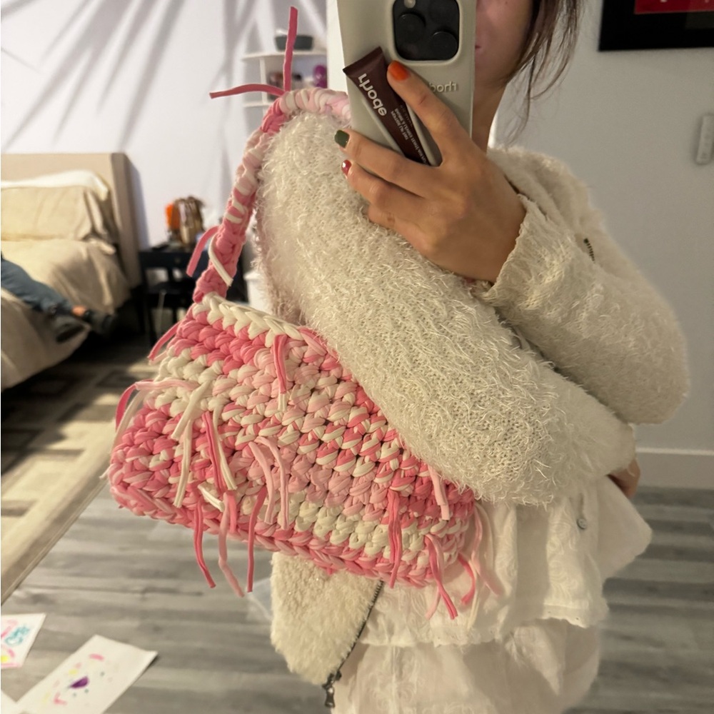 Handmade pink bag